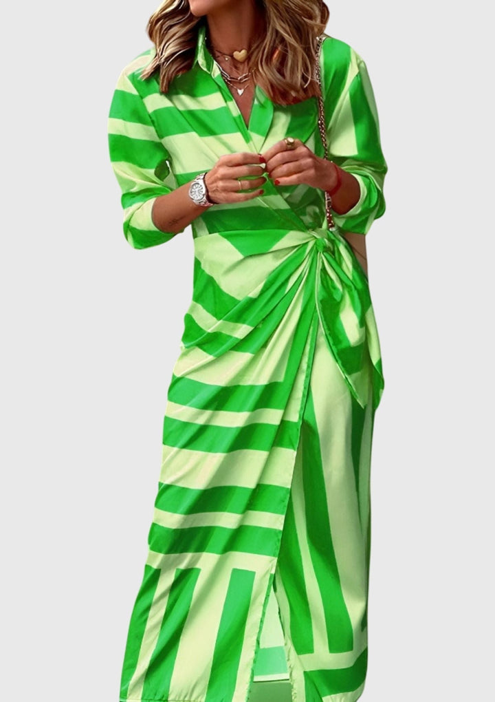 Everly™ | Robe Wrap Élégante avec Imprimé