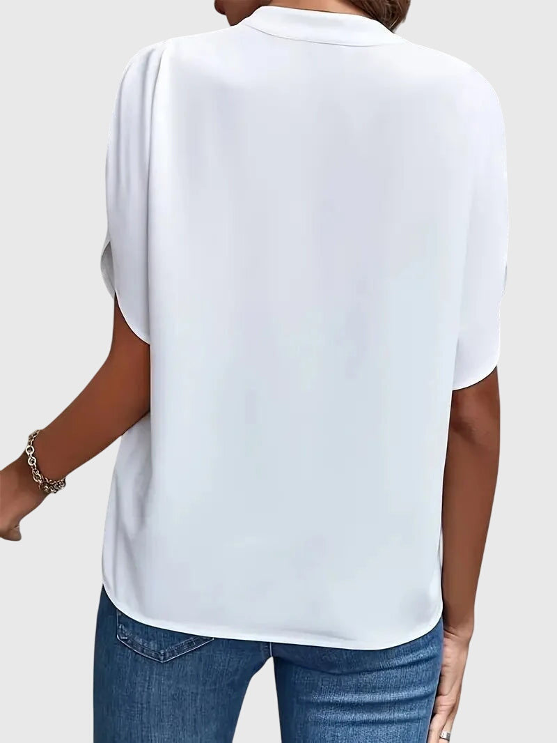 Beatrix™ | Chemise V-Neck Douce et Élégante
