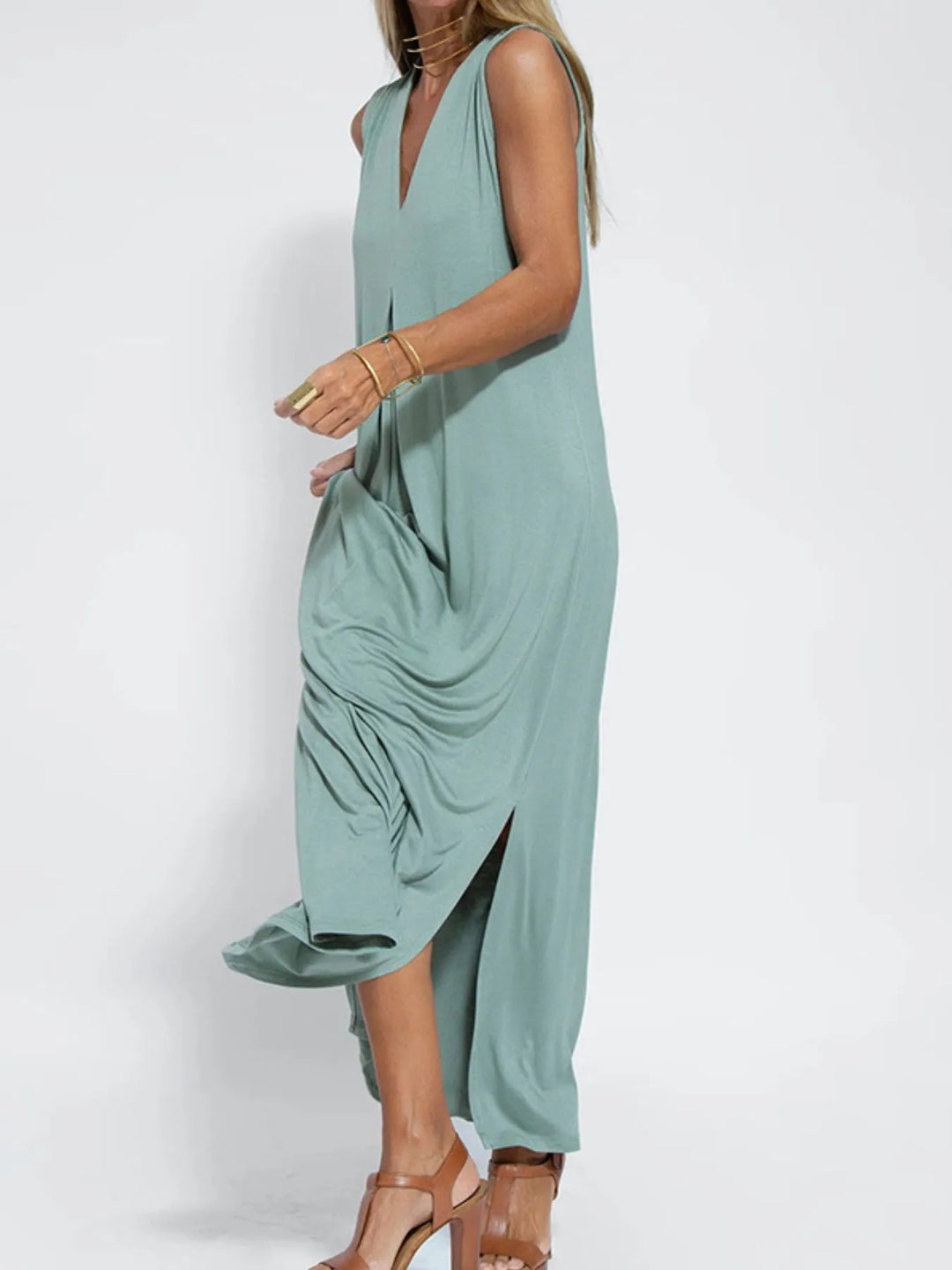 Ariella | Robe Maxi à Décolleté en V