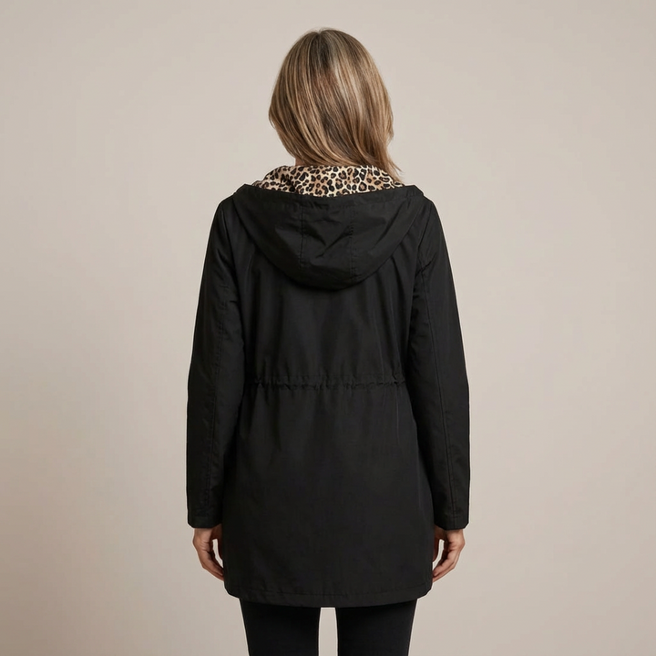 Manteau Réversible à Capuche