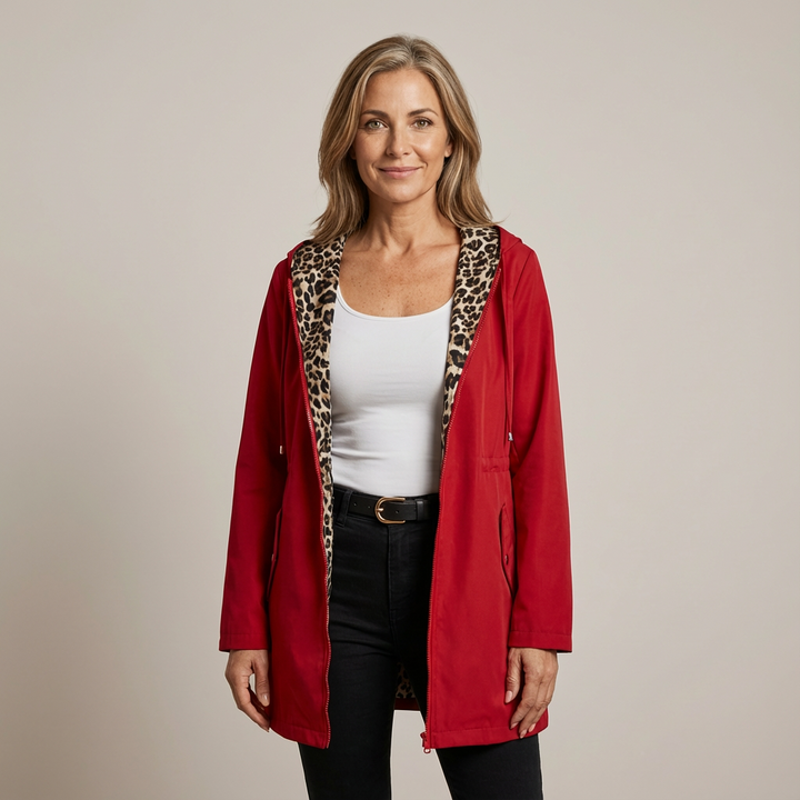 Manteau Réversible à Capuche