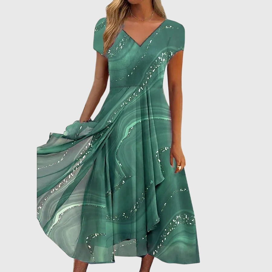 Aubrielle™ | Robe Midi Fluide