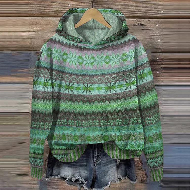 Tovira | Sweat à capuche rétro ethnique