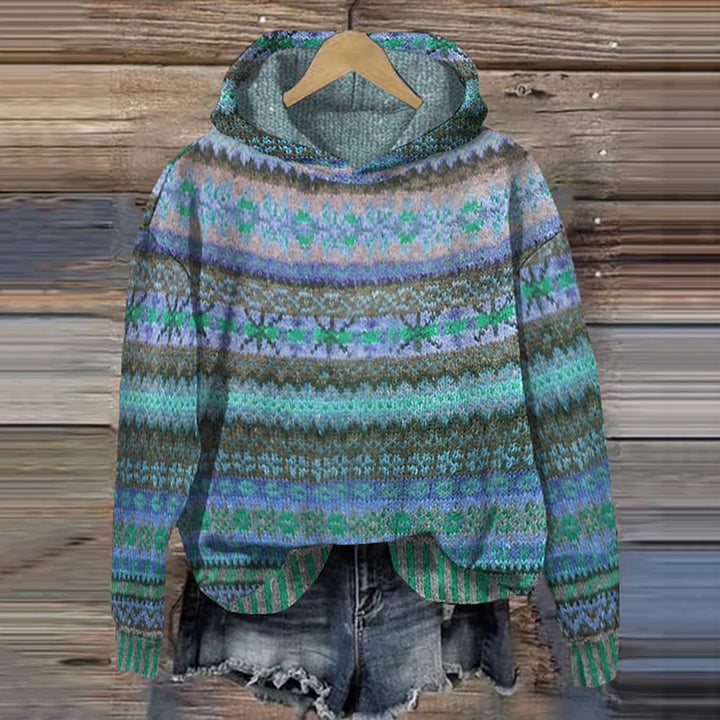 Tovira | Sweat à capuche rétro ethnique