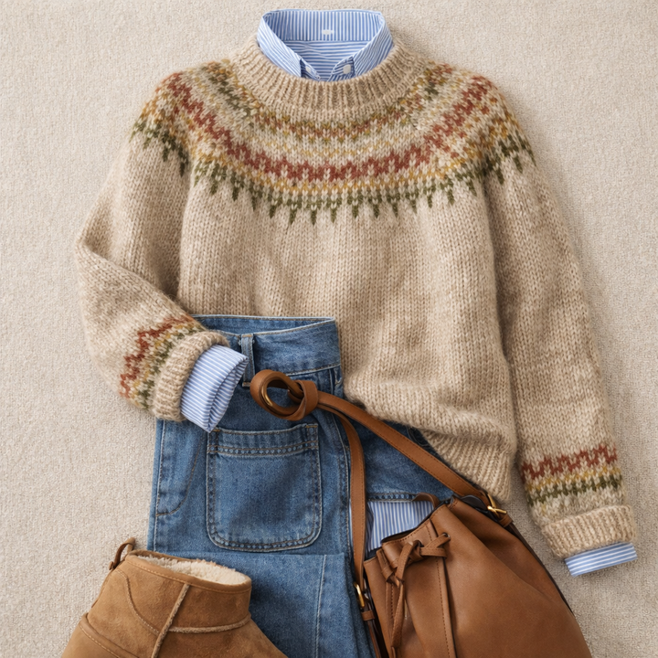 Ellen | Pull en Tricot Nordique Héritage