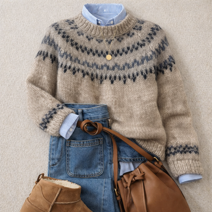 Ellen | Pull en Tricot Nordique Héritage