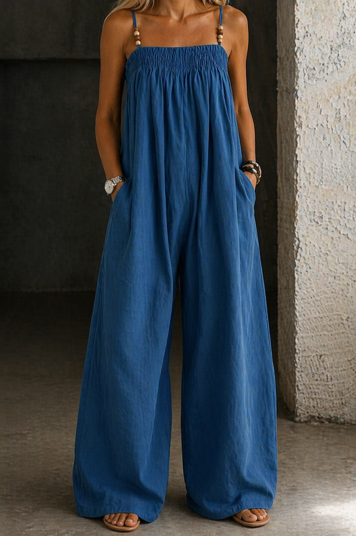 Madison | Combinaison en Denim à Pantalons Larges