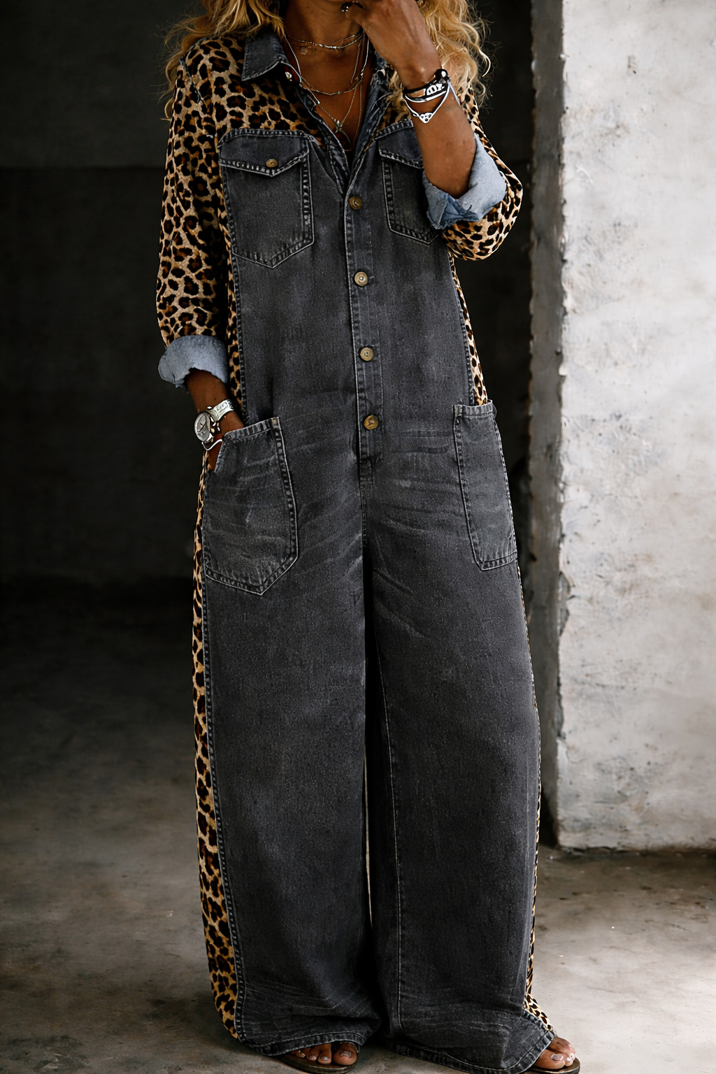 Amanda | Salopette en Jean One Piece