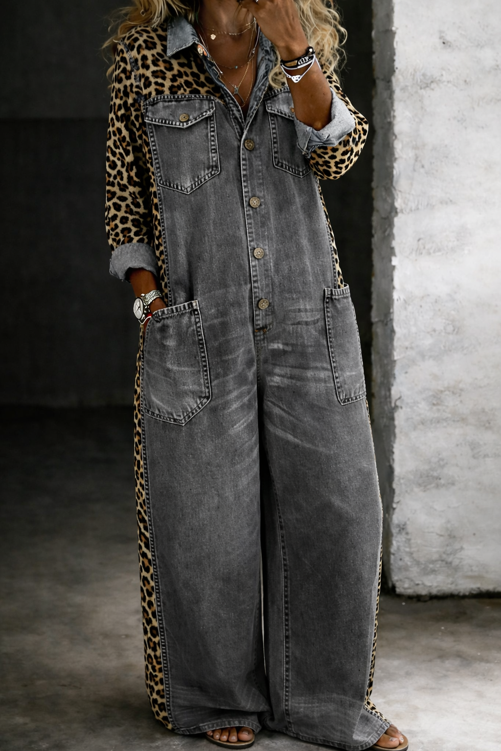 Amanda | Salopette en Jean One Piece
