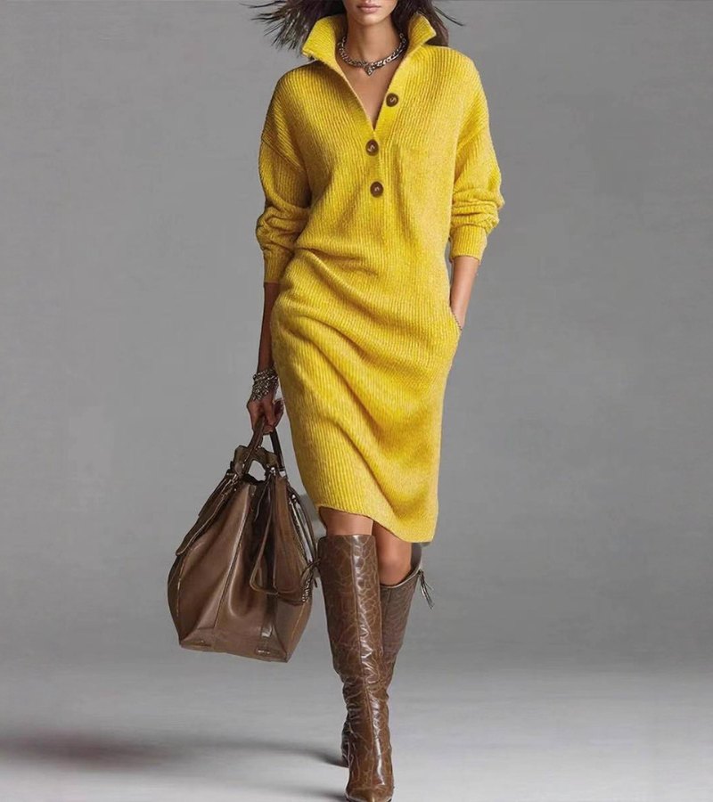 DAMARIS | Robe Tricot Élégante
