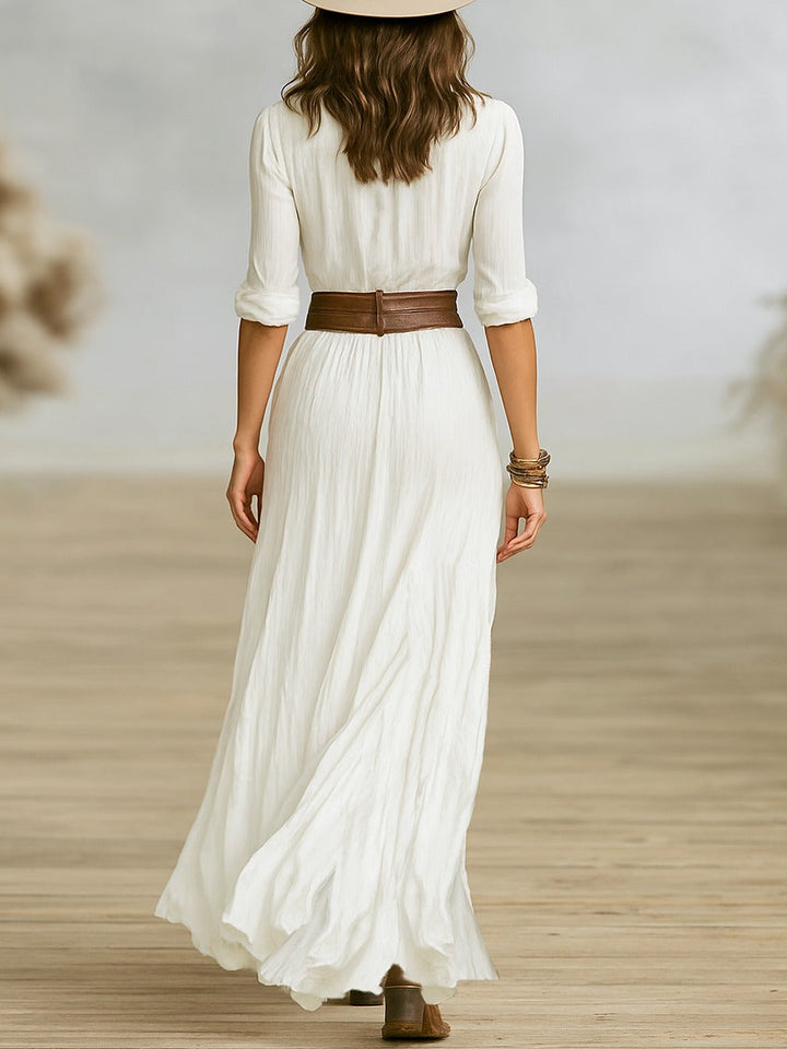Soléane - Robe Plissée Élégante