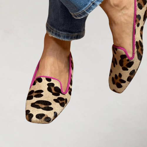 Estelle™ | Mocassins Imprimé Léopard