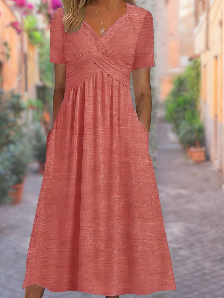 Sylvia | Robe V-Neck couvrant le ventre