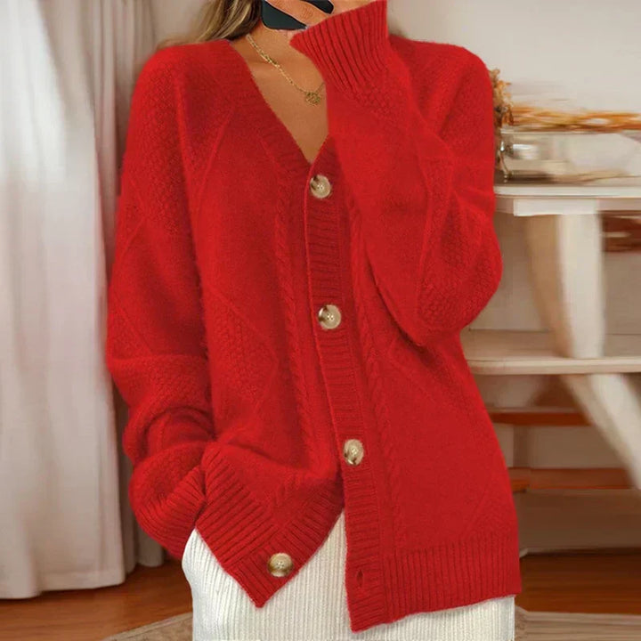 Éloise | Cardigan en Tricot à Câbles