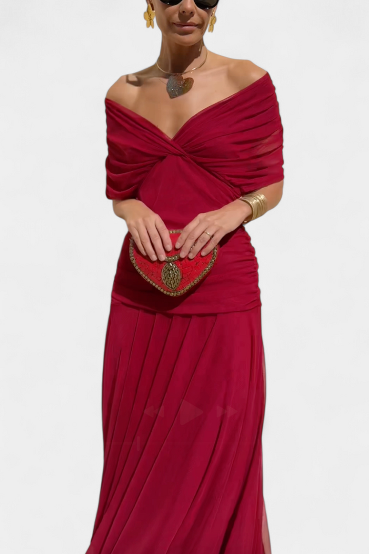 Robe Longue Florale Alondra™ avec Décolleté en V
