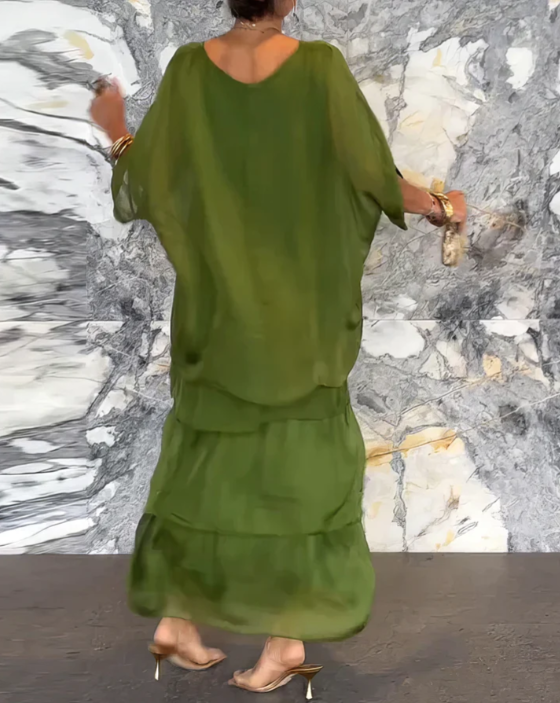 Caroline | Robe Maxi Élégante Couverte du Ventre