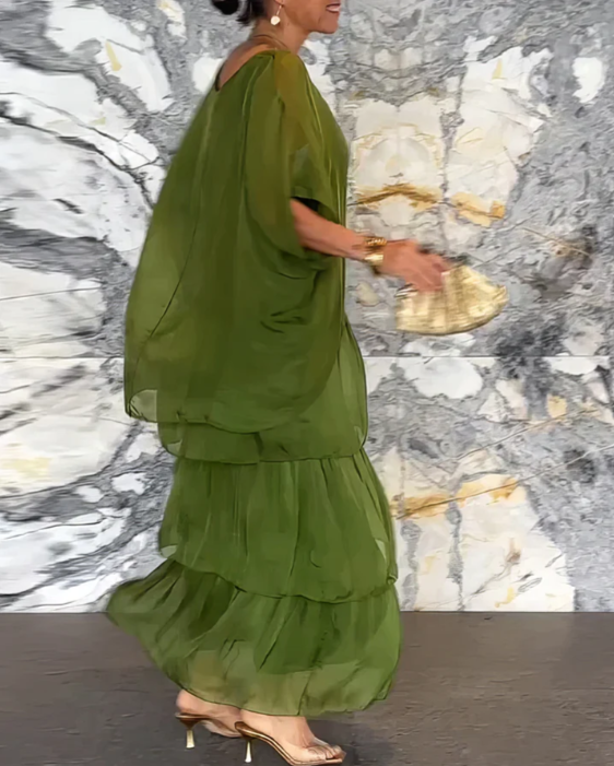 Caroline | Robe Maxi Élégante Couverte du Ventre