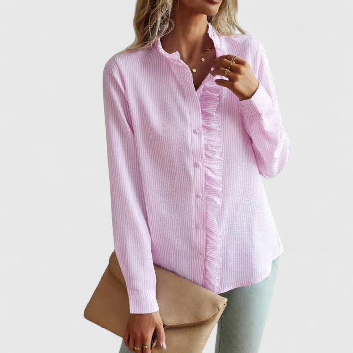 Yasmine | Blouse Sophistiquée à Manches Longues