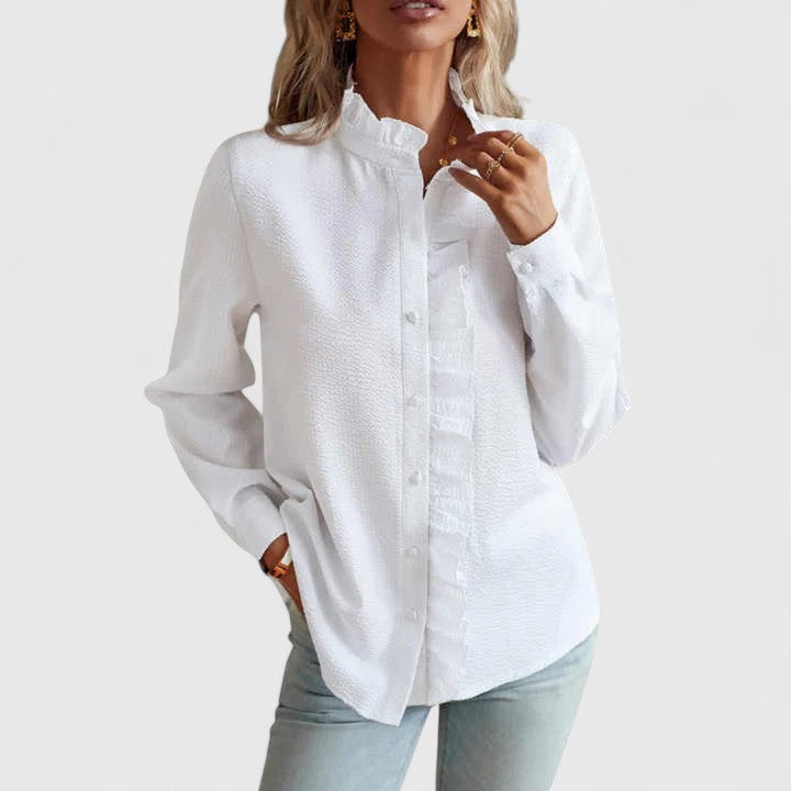 Yasmine | Blouse Sophistiquée à Manches Longues