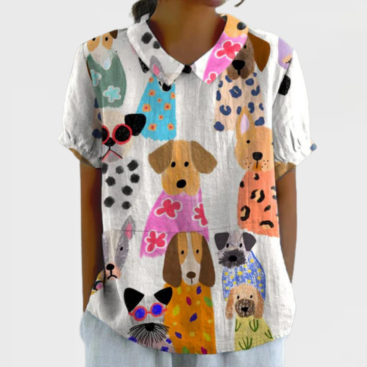 Tilly | Chemise à Imprimé de Chien