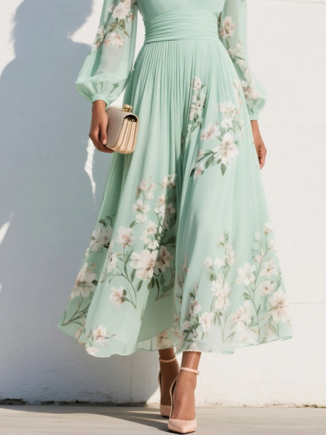 Olivia | Robe Midi Élégance Florale