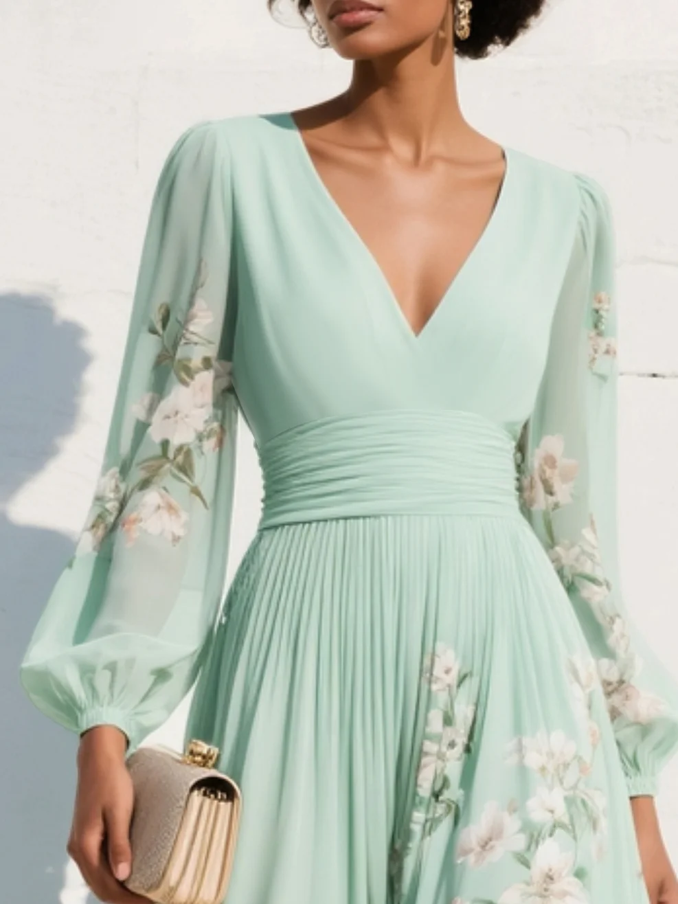 Olivia | Robe Midi Élégance Florale