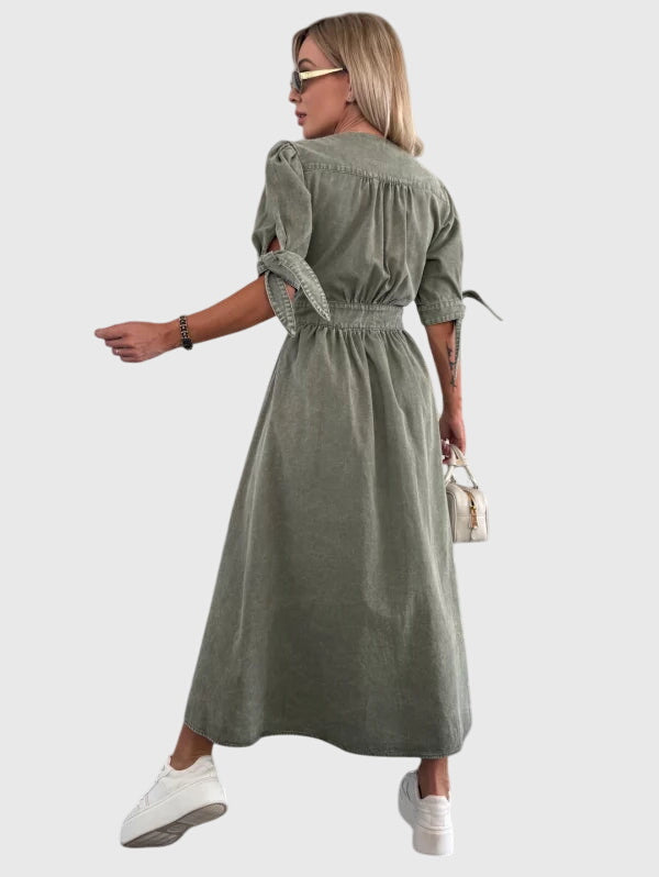 Sophia™ | Robe en Jean Élégante