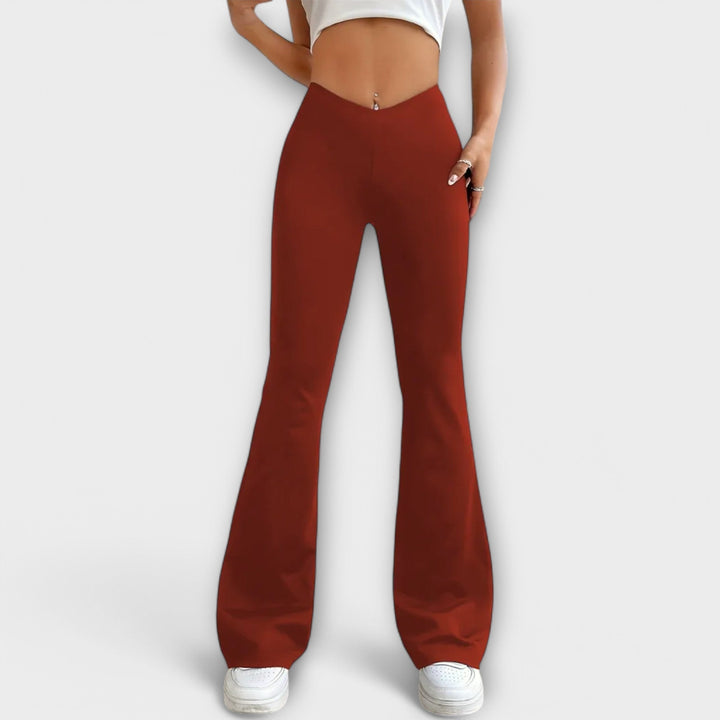 Serena - Pantalon Détendu avec Jambes Évasées