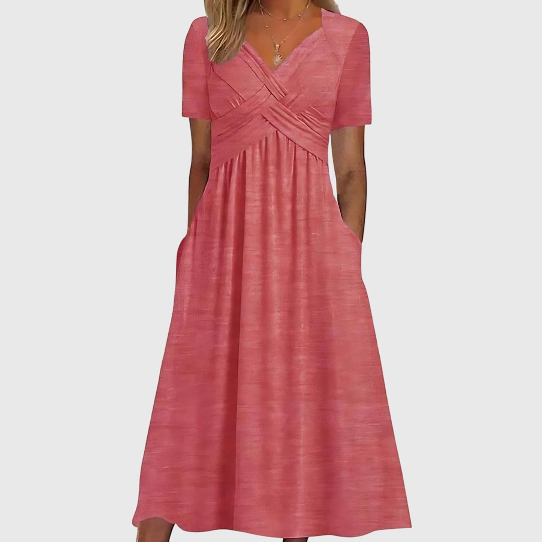 Viola™ | Robe Midi avec Contrôle du Ventre