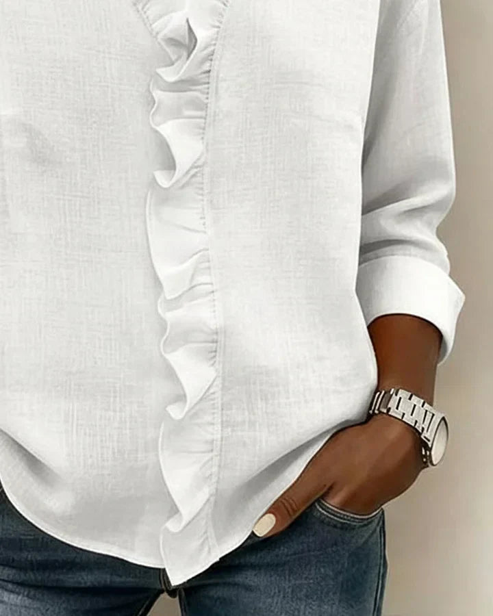 Indie | Blouse avec Volants et Manches Longues