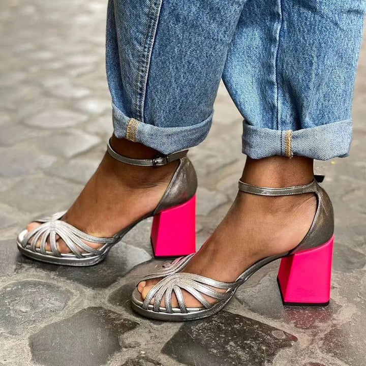 Isabella | Talons Blocs Néon