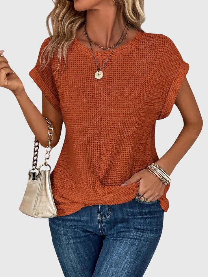 Isa™ | Blouse Élégante à Col Rond
