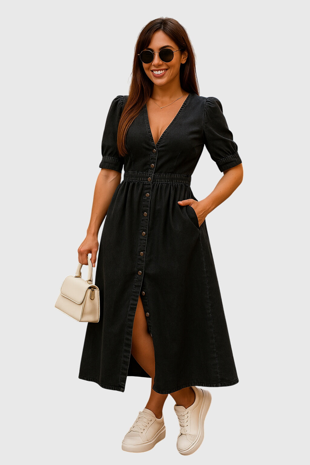 Jacqueline™ | Robe en Jean Élégante