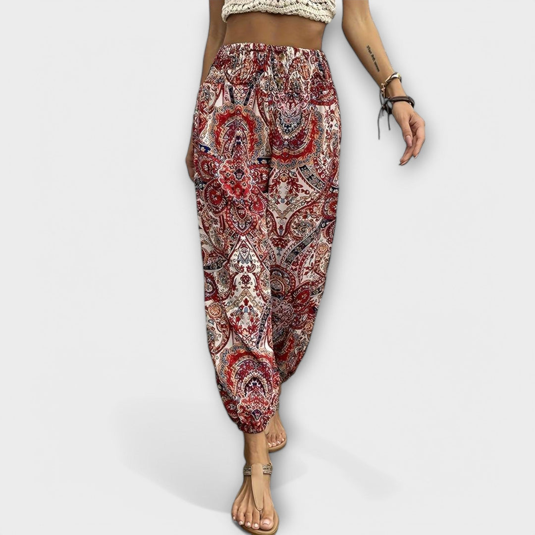Scarlett - Pantalon avec Graphisme Ethnique