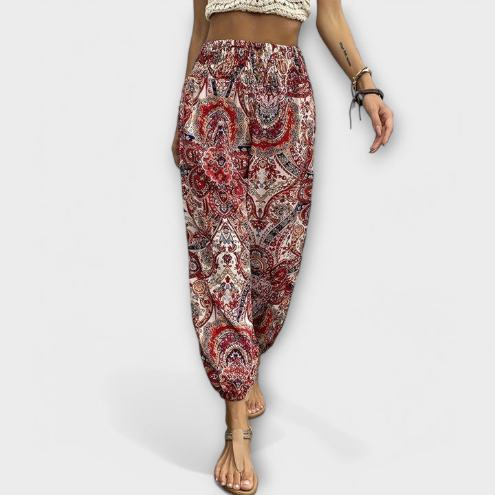 Scarlett - Pantalon avec Graphisme Ethnique