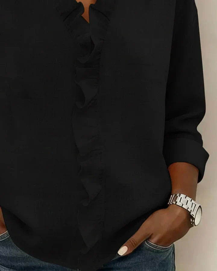 Indie | Blouse avec Volants et Manches Longues