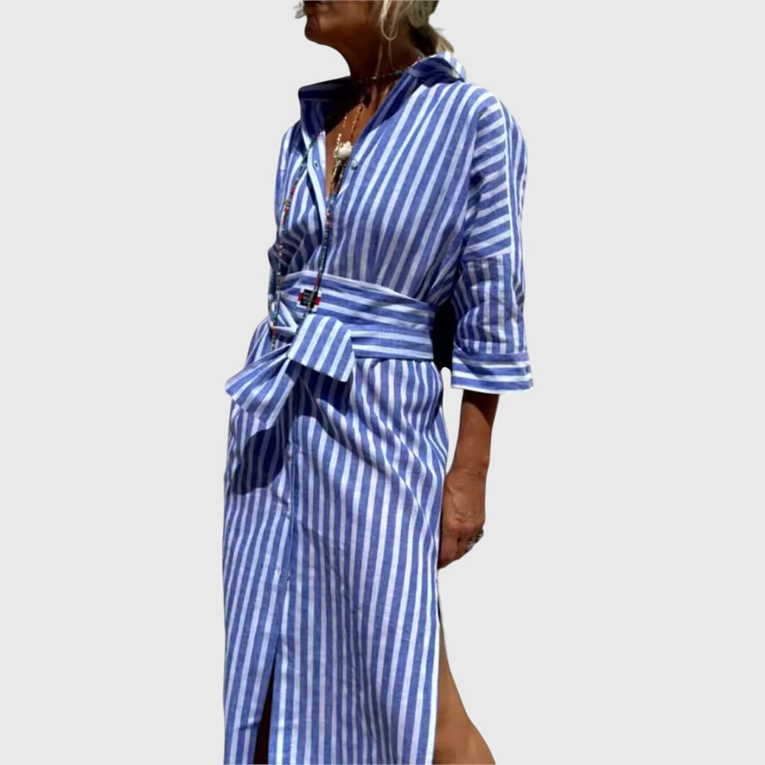 Ellen™ | Robe Rayée Classique