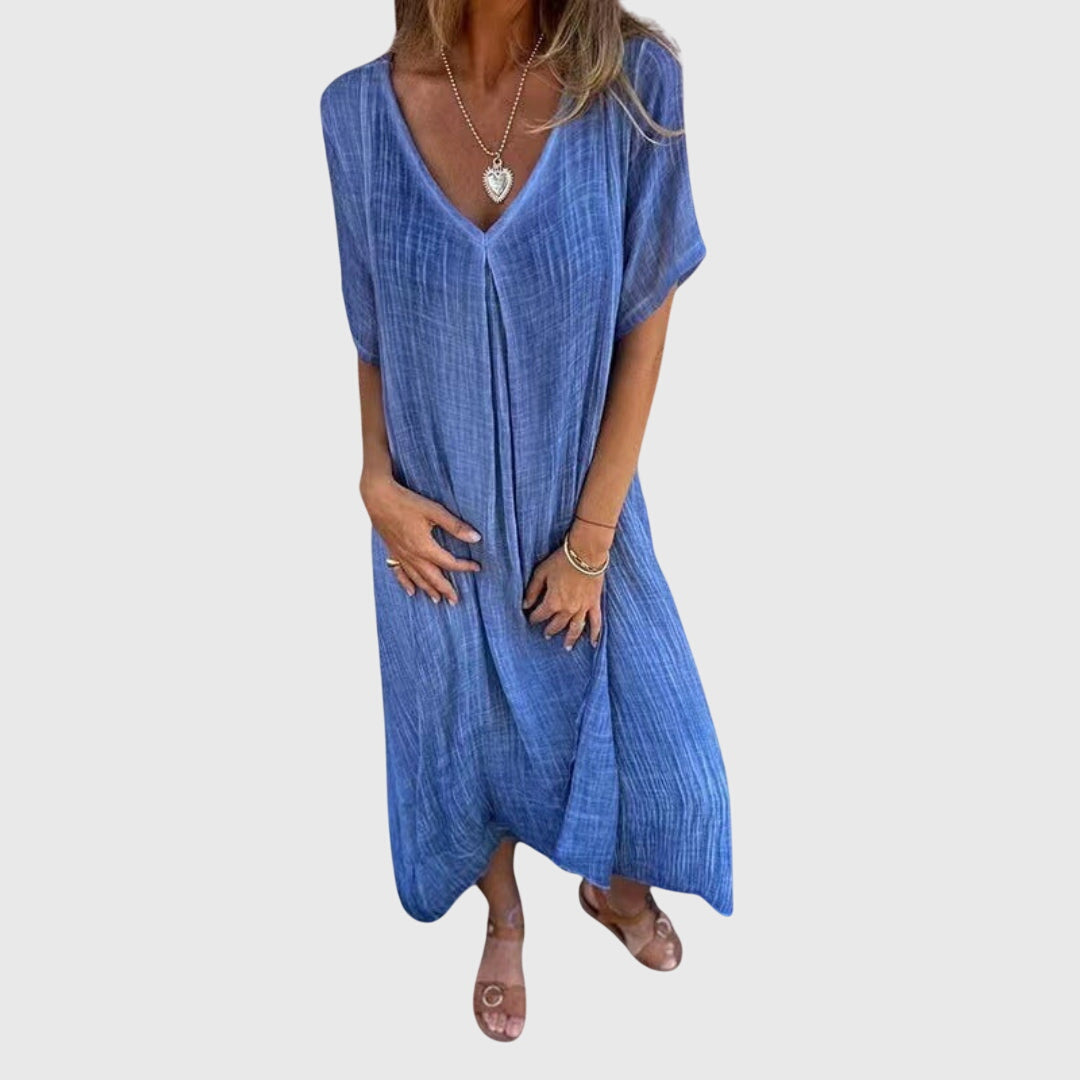Fiona™ – Robe V-Neck Légère et Élégante
