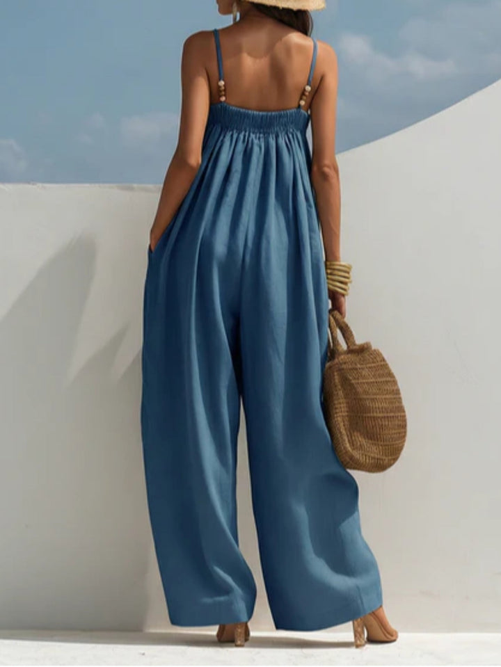 Madison | Combinaison en Denim à Pantalons Larges