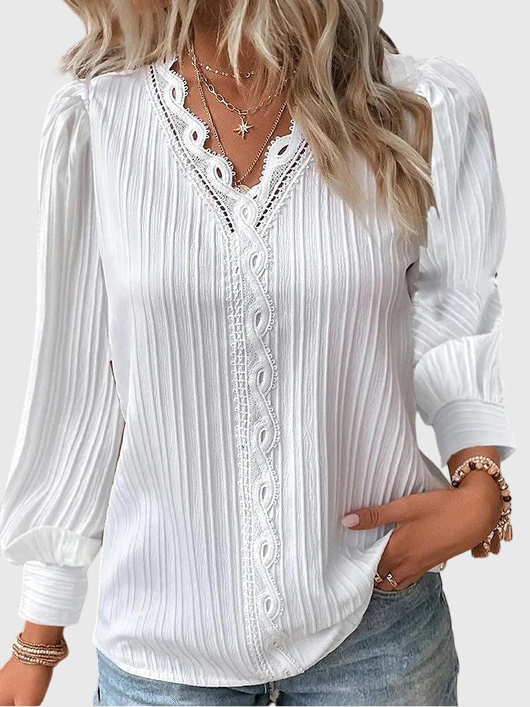 Andrea™ | Blouse Pullover Élegante