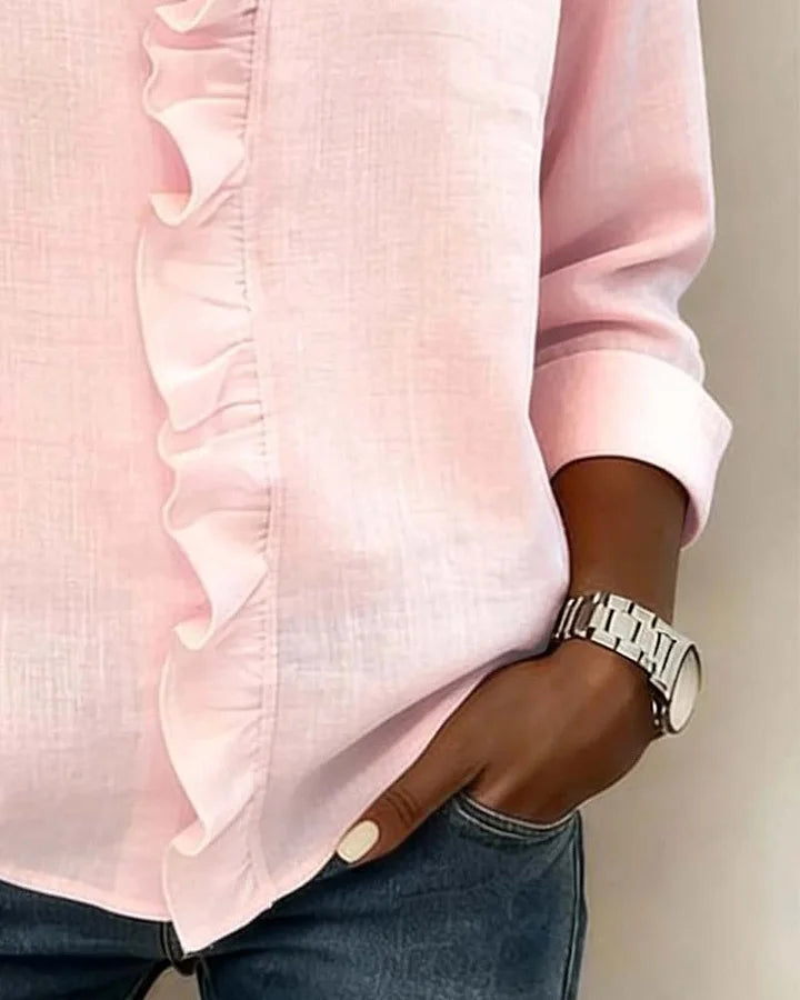 Indie | Blouse avec Volants et Manches Longues