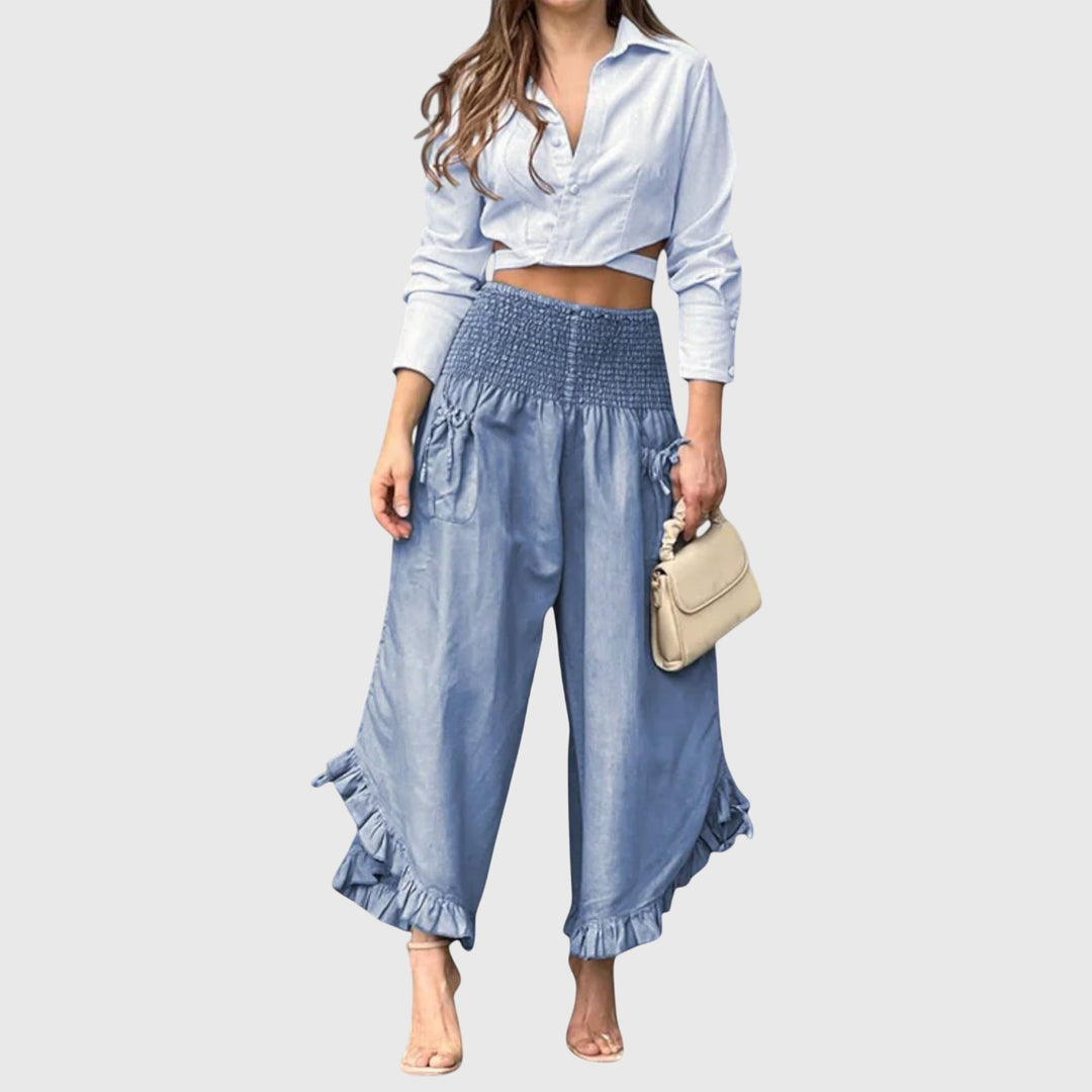 Jaya | Pantalons Décontractés avec Plis Tendance