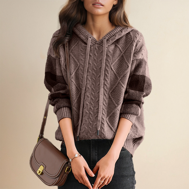 Orahlyn | Pull à capuche en jacquard