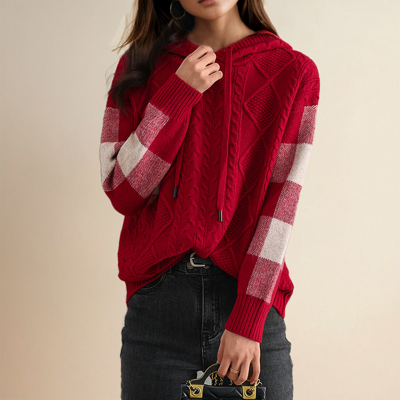 Orahlyn | Pull à capuche en jacquard