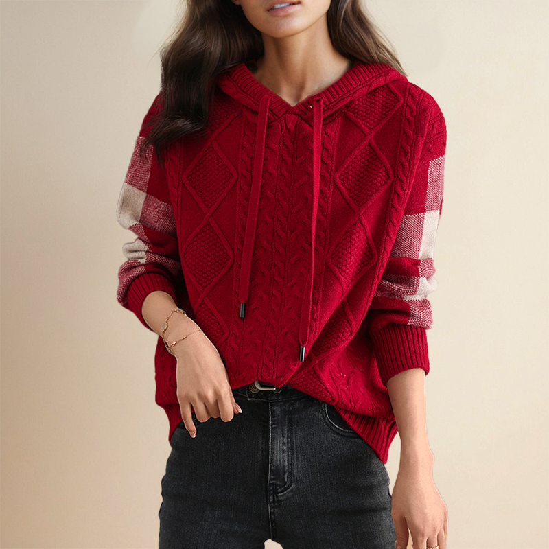 Orahlyn | Pull à capuche en jacquard