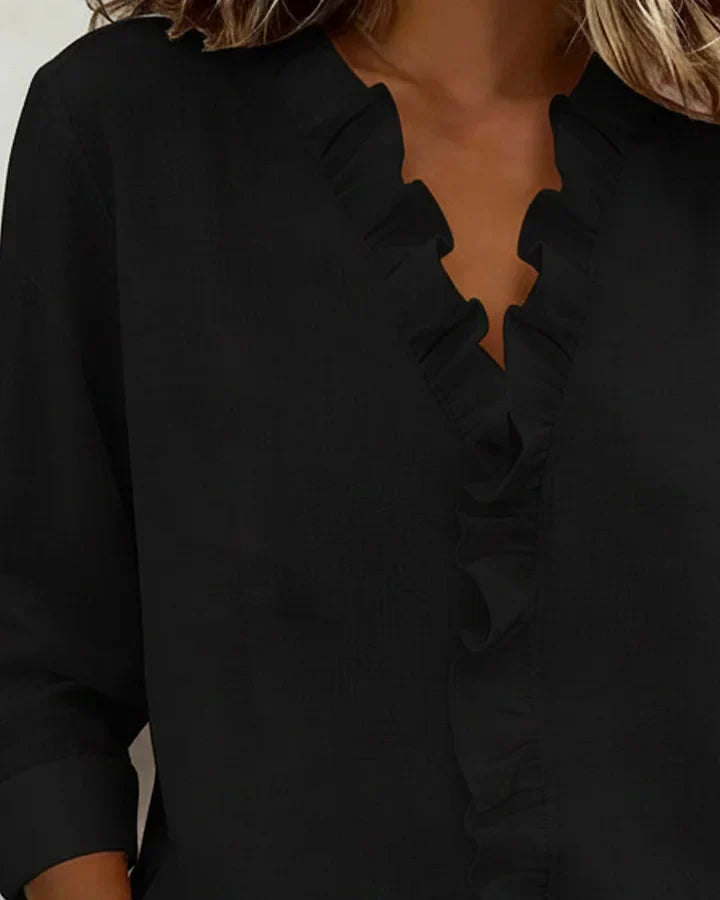 Indie | Blouse avec Volants et Manches Longues