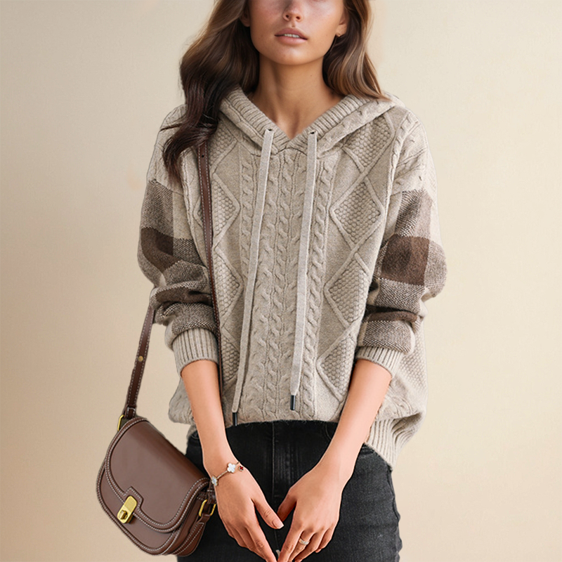 Orahlyn | Pull à capuche en jacquard