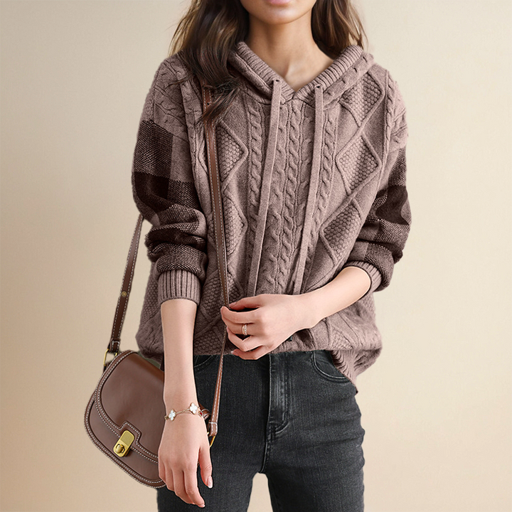 Orahlyn | Pull à capuche en jacquard