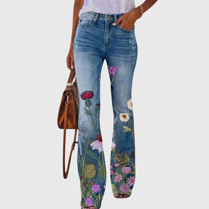 Pantalons avec Fleurs