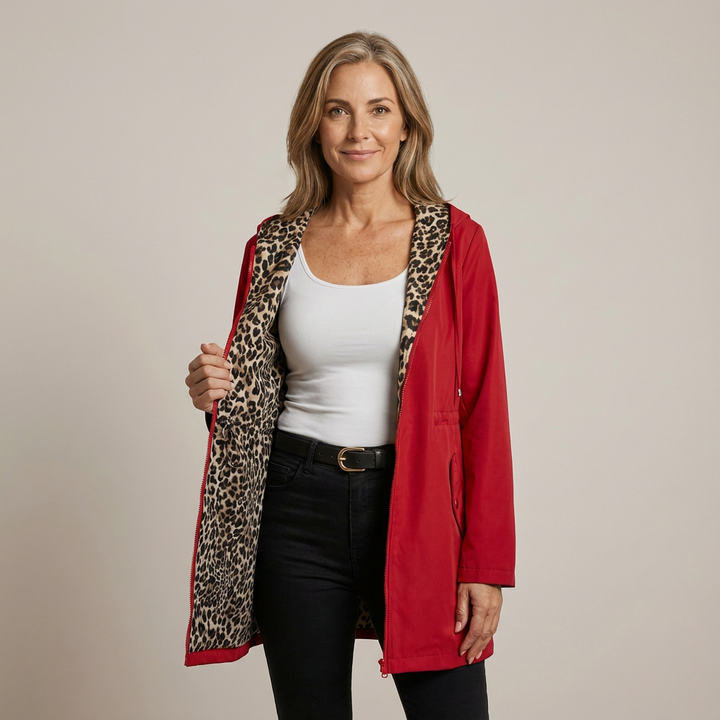 Manteau Réversible à Capuche